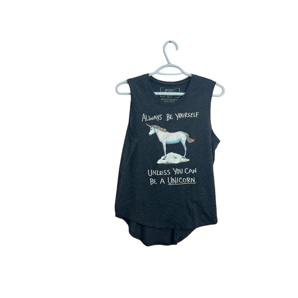Riot Society 'Be a unicorn' women's tank top - Picture 1 of 3